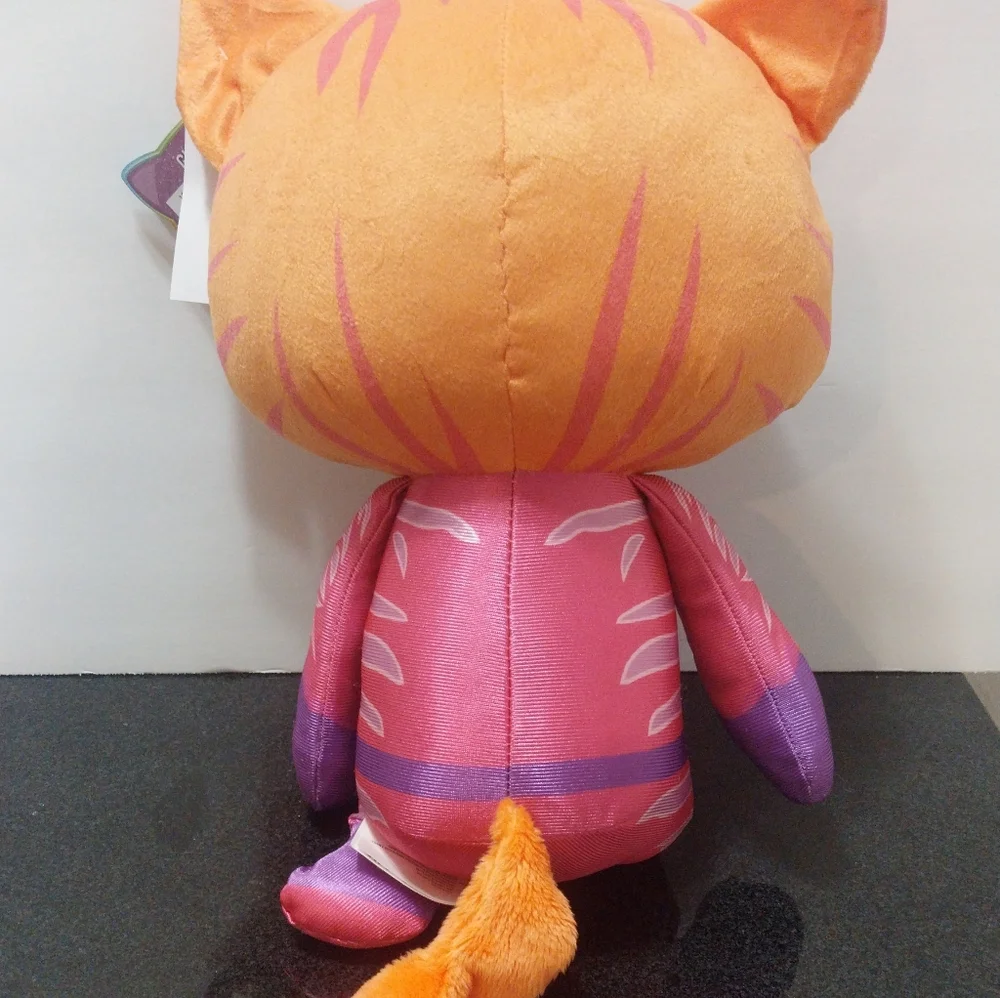 Disney Orange and Pink Superhero Cat Plush
